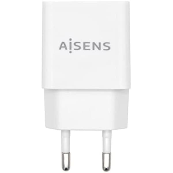 AISENS - A110-0526 - Högeffektiv 10 W USB-laddare, 5 V/2 A, Vit