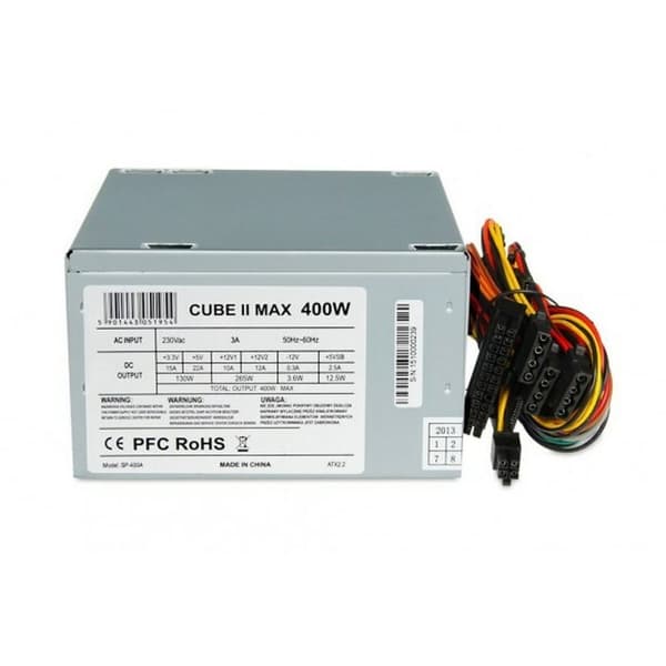 Strømforsyning Ibox CUBE II 130 W 400 W RoHS CE Ventilation ATX Sølv