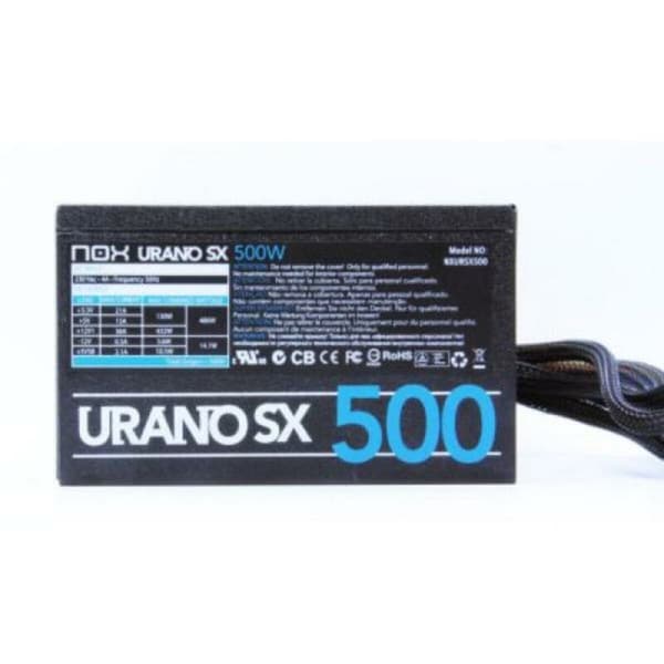 Strømforsyning Nox-Xtreme Urano SX ATX 500 W CE & RoHS, FCC
