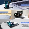 Miniatyrbild 6 av 6: 3 i 1 induktionsladdare för iPhone 15/14/13/12/Pro/Max/Plus, Apple Watch Ultra 9/8/7/6/5/4/3, AirPods 3/2 Pro, Laddstation