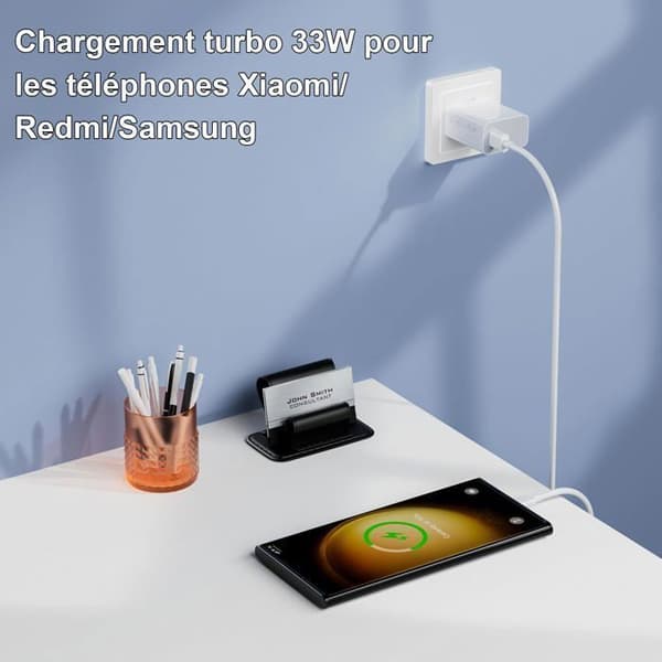 33W snabbladdare för Redmi Note 13 Pro, XiaoMi 14 Pad 6 Pad 5 11 Lite 11i 13C 12C Note 11S 12S Note 12 Pro ect 2M-kabel