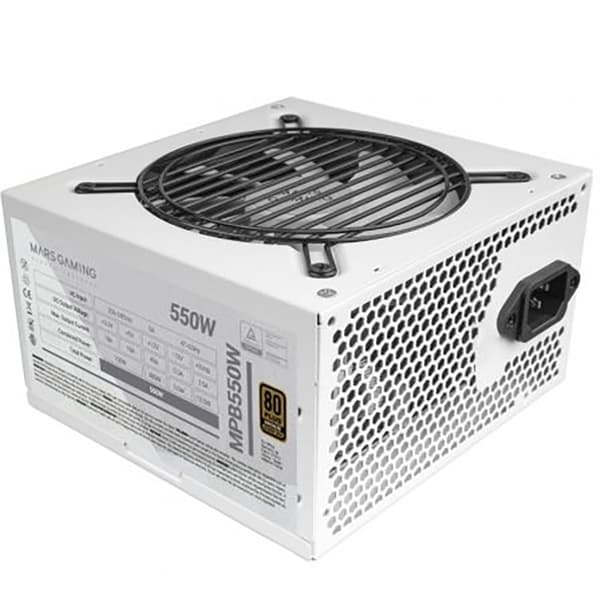 Mars Gaming Mpb550 80 Plus Bronze Strømforsyning Hvid