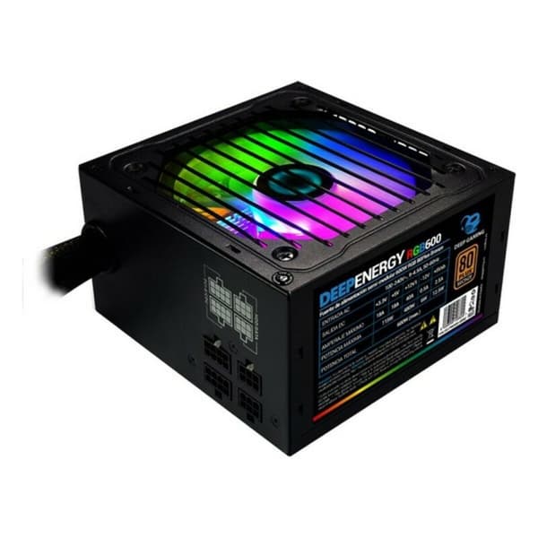 Strømforsyning CoolBox DG-PWS600-MRBZ RGB 600W Sort 600 W