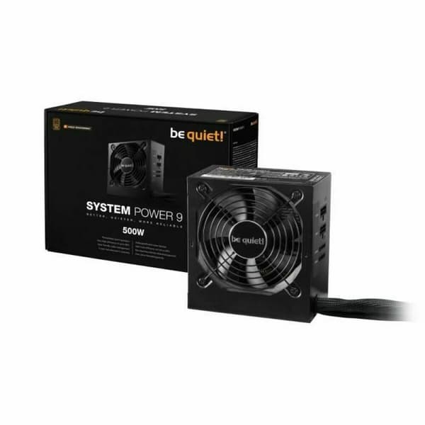 Strømforsyning Be Quiet! BN301 ATX 500 W 80 Plus Bronze Sort