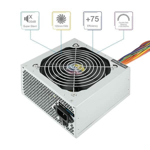 Strømforsyning TooQ TQAPOLO-500SP ATX 500 W 500W
