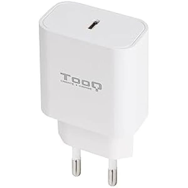 TOOQ TQWC-PDUSBC20W - 20W USB C väggladdare med PD 3.0, kompatibel med iPhone, iPad Pro/Air, AirPods, Huawei, Xiaomi och