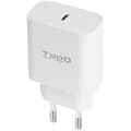 Miniatyrbild 1 av 2: TOOQ TQWC-PDUSBC20W - 20W USB C väggladdare med PD 3.0, kompatibel med iPhone, iPad Pro/Air, AirPods, Huawei, Xiaomi och