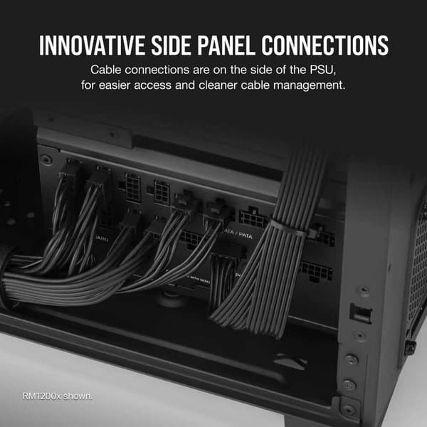 Corsair Rm1000x Shift 1000w 80 Plus Gold Modulär Strömförsörjning