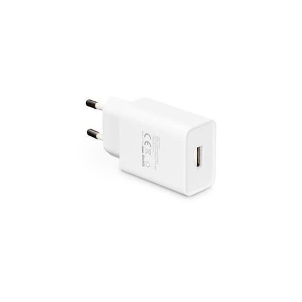 USB NÄTADAPTER 2.4A VIT KSIX