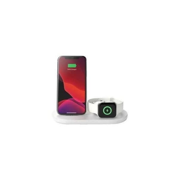 BELKIN - vit laddare - 3-i-1 Wireless Pad/Stan