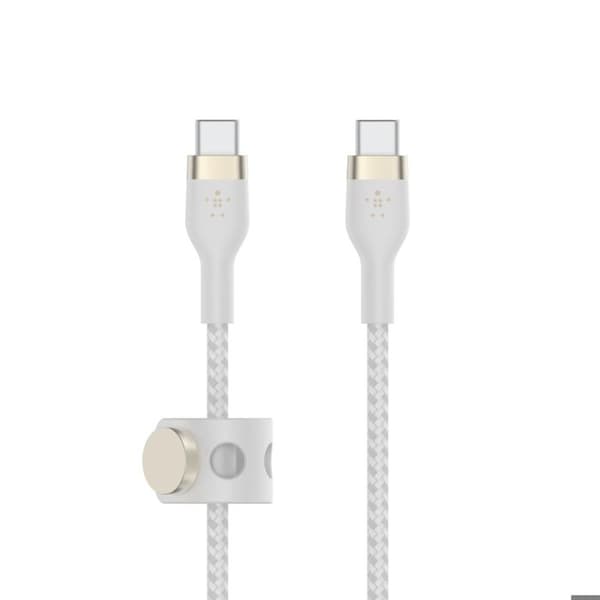 Belkin Boost Charge Pro Flex USB-C till USB-C-kabel 1m Vit - CAB011BT1MWH