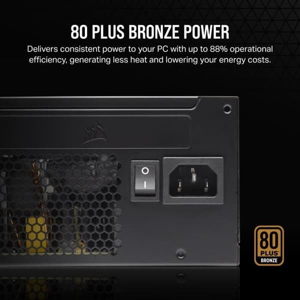 Strömförsörjning - CORSAIR - CX650 - 80 PLUS Bronze ATX Power