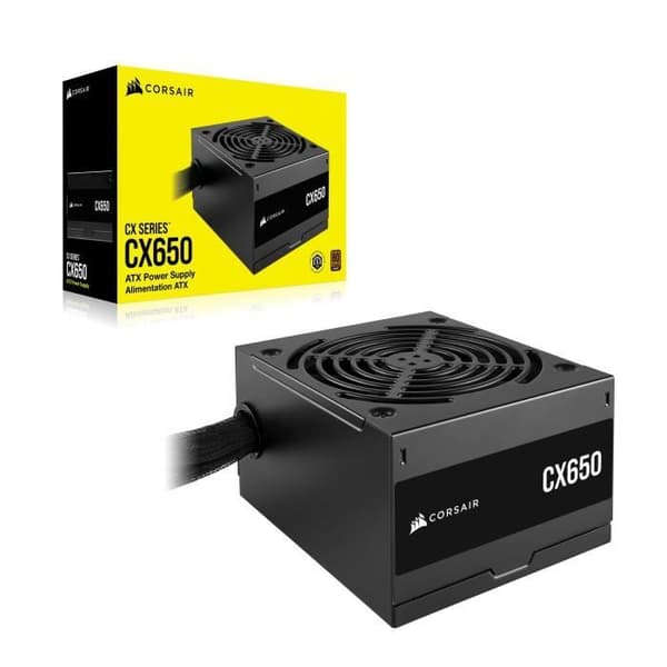 Strömförsörjning - CORSAIR - CX650 - 80 PLUS Bronze ATX Power