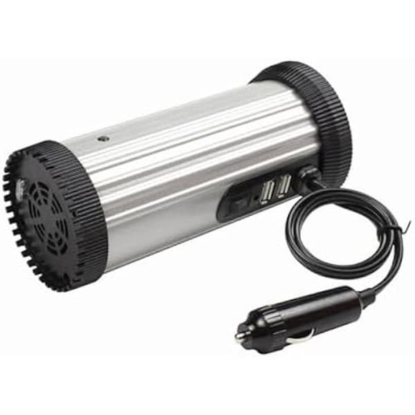 Strömomvandlare - GEMBIRD - Strömomvandlare 12V till 230V (150Watt) Svart, Grå