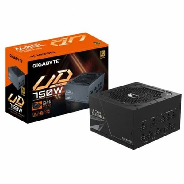 Strømforsyning Gigabyte GP-UD750GM PG5 750W 80+ GOLD 750 W 105 W 80 Plus Gold Sort