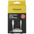 Miniatyrbild 2 av 3: Intenso A315L USB-laddare - 12 W - Utström 2,4 A - USB-A, Lightning