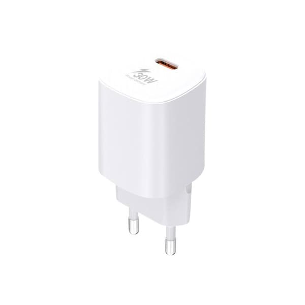 USB-C väggladdare - Urban Factory - POWEE - 30 W - 4.5 A - PD 2.0, PD 3.0 - Blank vit
