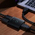 Miniatyrbild 5 av 6: HDMI-adapter till 2x HDMI, 4K@60Hz - Baseus (B01331105111-00) - Svart