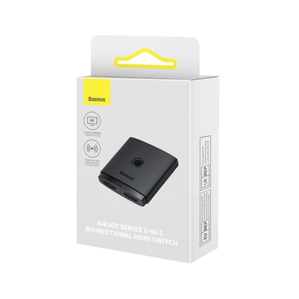 HDMI-adapter till 2x HDMI, 4K@60Hz - Baseus (B01331105111-00) - Svart