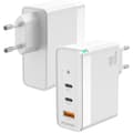Miniatyrbild 1 av 2: AISENS GAN Laddare 100W 2XUSB-C PD3 0 QC4 0 QC5 0 1XUSB-A QC3 0 Vit