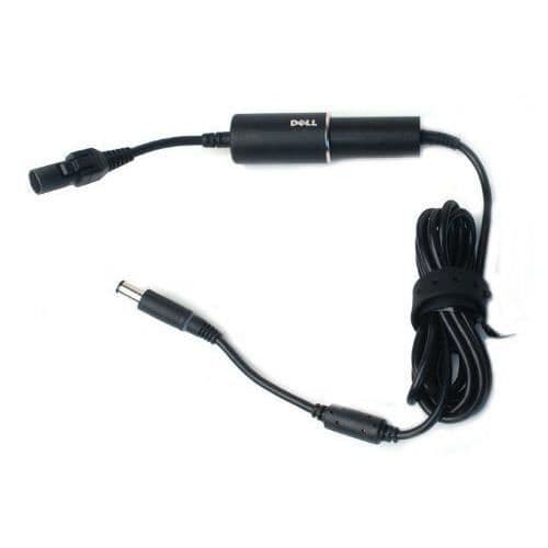 Dell auto 90W svart strömadapter - växelriktare - Strömadaptrar - växelriktare (90 W, auto, dator