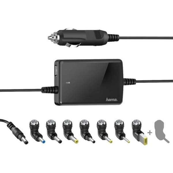 Alimentering PC Bærbar - HAMA - 200008 - 15/16/19 V/DC - 4,50 A - Licens AC/DC Svart