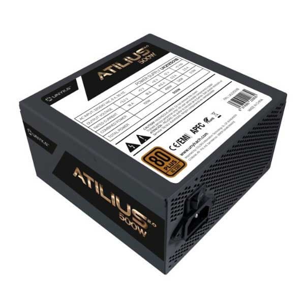 Unykach Uk212501 Atilius 2.0 500w Apfc 80+ Bronze Strømforsyning