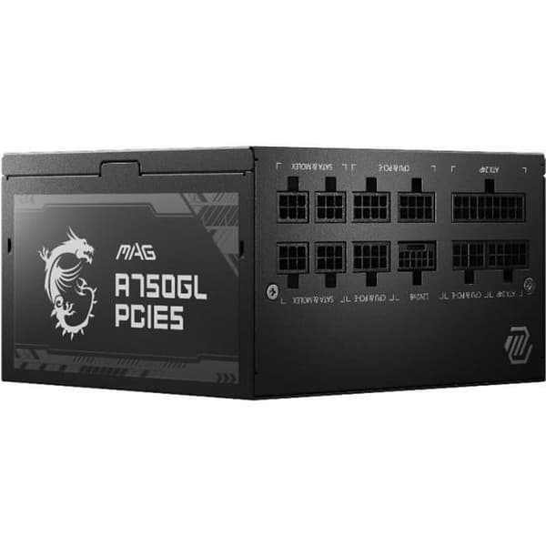 MSI MAG A750GL PCIE5 PC-strömförsörjning - 750W 80+ Gold Modular Svart