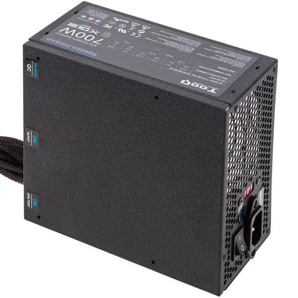 TooQ TooQ Gaming XGE II Fläktströmförsörjning med 140 mm LED 700W Active PFC