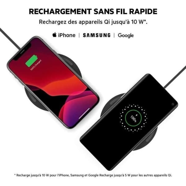 BELKIN - laddare vit - 10W Trådlös laddning Pa