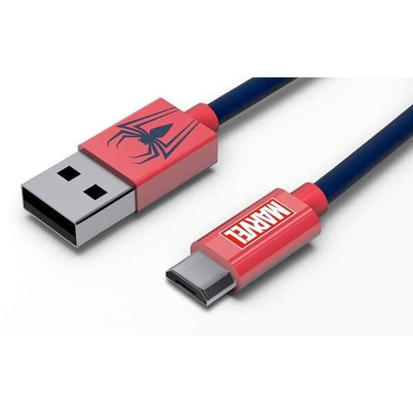 Tribe Marvel Micro USB-kabel 120 cm, för mobiltelefoner, Android Samsung Galaxy, Nokia, Huawei, Nexus, LG,