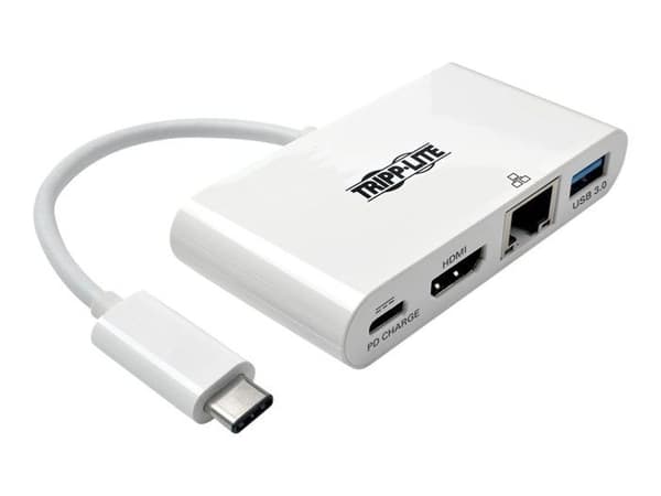 Höghastighets HDMI-kabel med Ethernet - TRIPP LITE - 1080p - PD-laddningsport - USB-A 1,5 A - Plug and Play