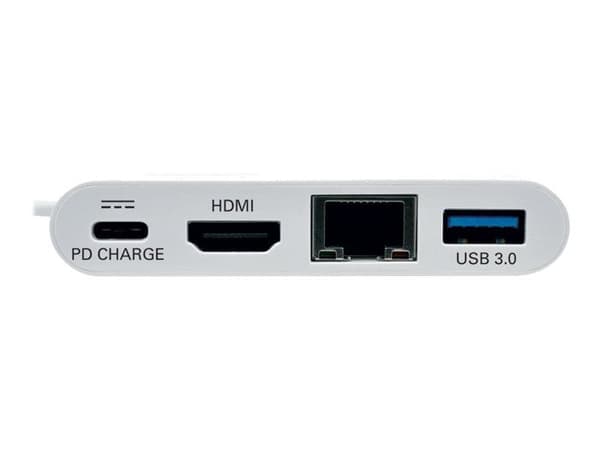 Höghastighets HDMI-kabel med Ethernet - TRIPP LITE - 1080p - PD-laddningsport - USB-A 1,5 A - Plug and Play