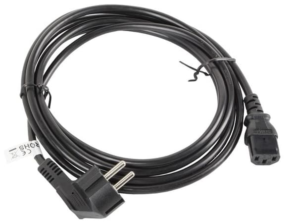 Lanberg CA-C13C-11CC-0030-BK virtakaapeli, musta, 3 m, C13-liitin, CEE7/7