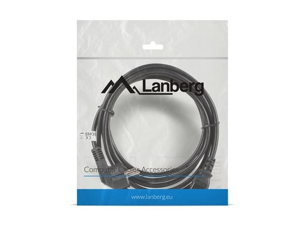 Lanberg CA-C13C-11CC-0030-BK virtakaapeli, musta, 3 m, C13-liitin, CEE7/7