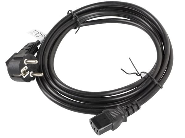 Lanberg CA-C13C-11CC-0030-BK virtakaapeli, musta, 3 m, C13-liitin, CEE7/7