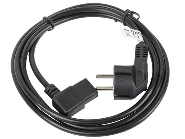 Lanberg CA-C13C-12CC-0018-BK virtakaapeli, musta, 2 m, C13-liitin, CEE7/7
