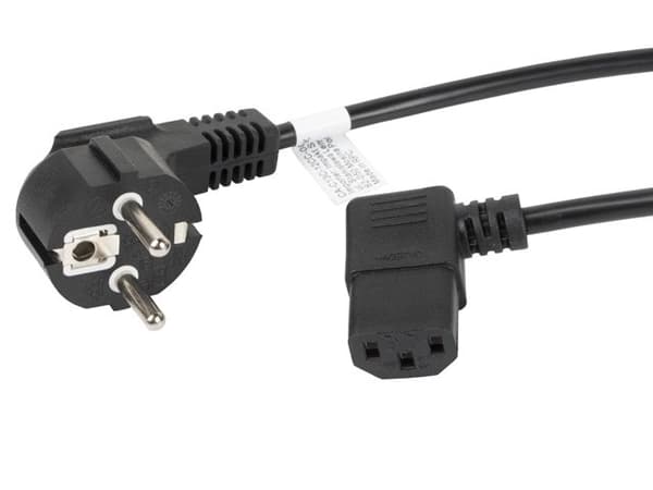 Lanberg CA-C13C-12CC-0018-BK virtakaapeli, musta, 2 m, C13-liitin, CEE7/7