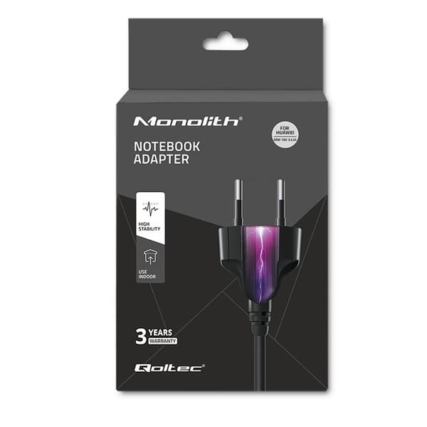 Qoltec 51751 Virtasovitin Huaweille 65W | 19V | 3.42A | 4.0*1.7
