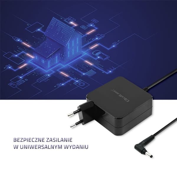 Qoltec 51751 Virtasovitin Huaweille 65W | 19V | 3.42A | 4.0*1.7