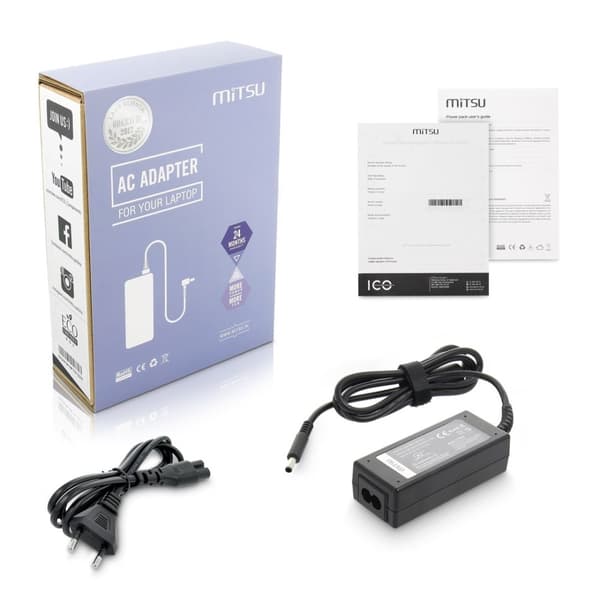 notebookoplader mitsu 19.5v 2.31a (4.5x3.0 pin) - dell