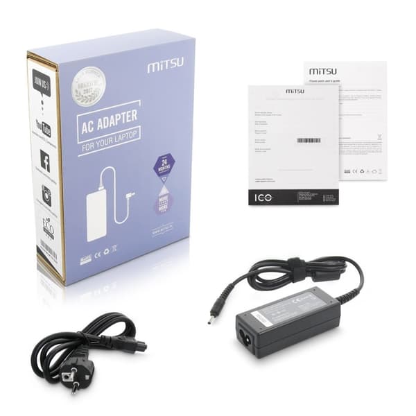 notebook oplader mitsu 19v 2.1a (3.0x1.1) - samsung