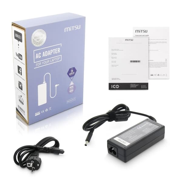 notebookoplader mitsu 19.5v 3.34a (4.5x3.0 pin) - dell
