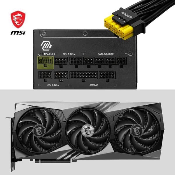 ATX strömförsörjning - MSI - MAG A1250GL - 1250W - Robust - Hållbar