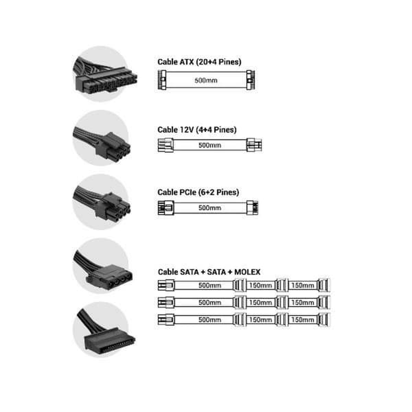 Strømforsyning CoolBox COO-FAPW2-750 750 W CE - RoHS