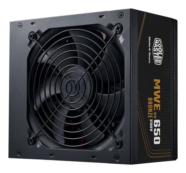 Cooler Master MWE Bronze 650 V3 230V strømforsyningsenhed 650 W 24-pin ATX ATX Sort