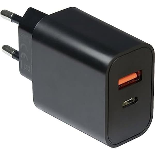 Laddare - INTER-TECH - PD-2120 - 20W - USB Typ A+C - Snabbladdning Svart
