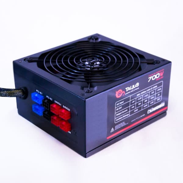 Strømforsyning Talius TAL-PSU700WMOD 700 W RoHS CE Sort, Rød
