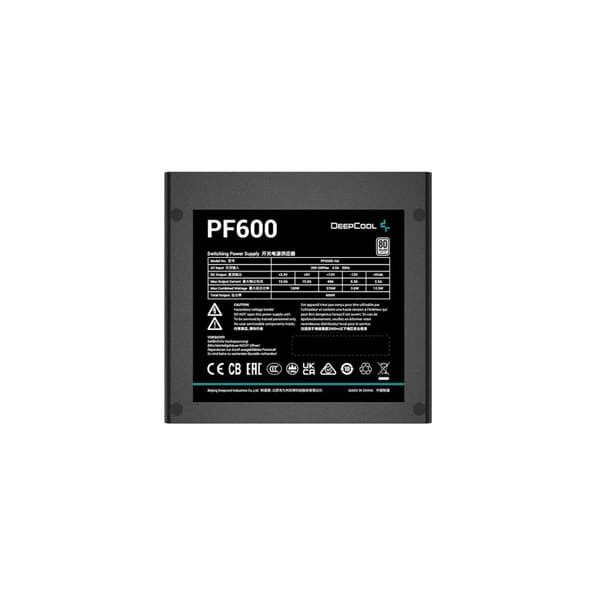 Strømforsyning DEEPCOOL R-PF600D-HA0B-EU ATX 600 W 80 PLUS