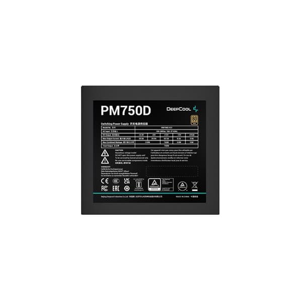 Strømforsyning DEEPCOOL R-PM750D-FA0B-EU ATX 750 W 110 W 80 Plus Gold